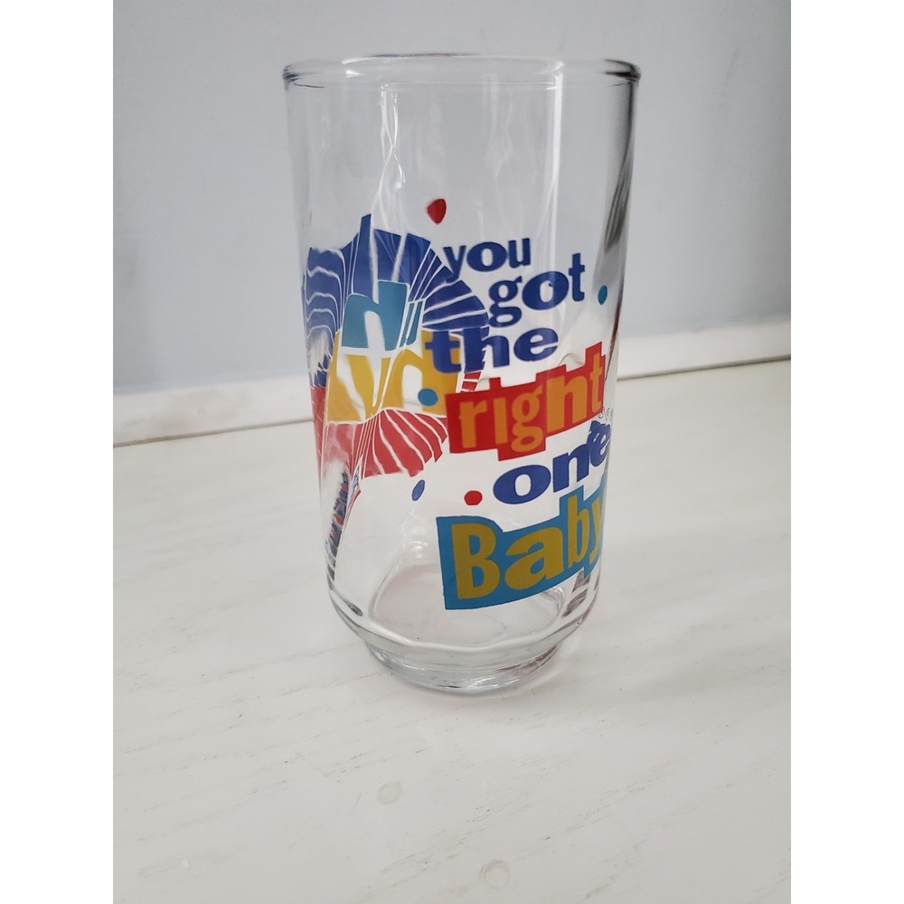 Vintage Diet Pepsi "Uh Huh You Got the Right One Baby" Glass  Ray‎ Charles